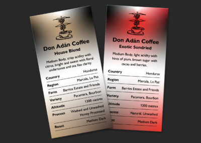 Don Adan Coffee Branding & Printed Material